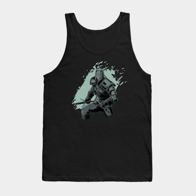 Dark Geralt Tank Top by xMorfina